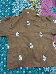 Embroidered Cotton Shirt for women
