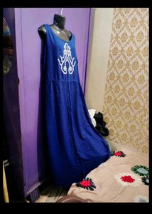 Women's Royal Blue Maxi Dress