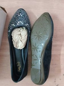 New valvet Sparkling Blue Ballerinas size 40