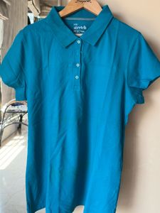 Blue Short Sleeve Polo T-Shirt