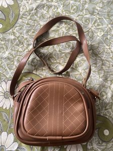 leather brown sling bag 💼