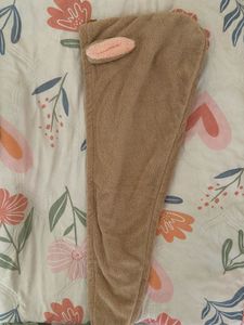 Cute Bunny Ear Hair Towel Wrap