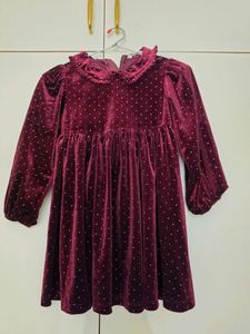 velvet Party wear dress girls