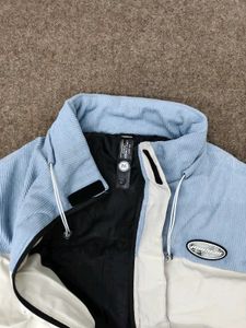 Stylish Color Block Puffer Jacket