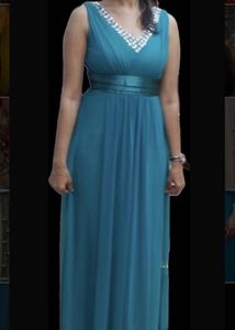 Elegant Teal Gown