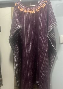 Combo Of Mirror Neckwork Kaftan