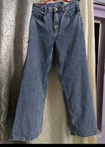 Wide Leg Denim Jeans