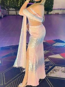 designer hot Sparkling Sequin Lehenga Choli Set