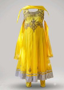 Yellow Embellished Kurta