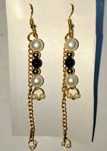 Eyer ring stylish fancy bridal Chain metal,pearls