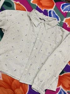 Floral Print Button-Down Shirt