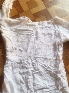 Embroidered White Kurta