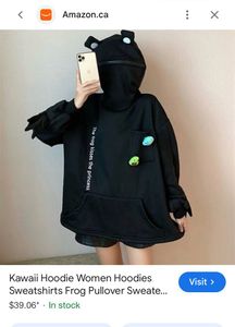 Cute Frog Y2K🇯🇵 Hoodie🌟