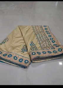 set of 3 New Beautiful Embroidered Sarees
