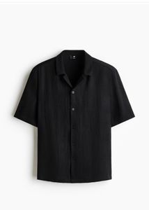 Men's Black Short Sleeve Shirt