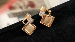 Geometric Gold Toned Earrings