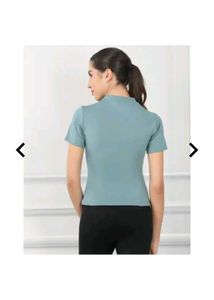 Stylish Mock Neck Tee