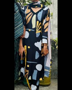 Printed Kurta Set with Dupatta