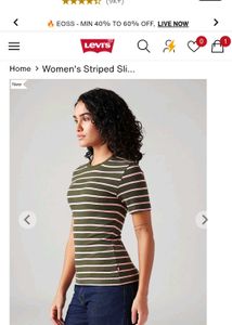 Levi's Striped Knit Top