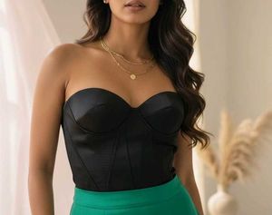 Chic Black Corset Top