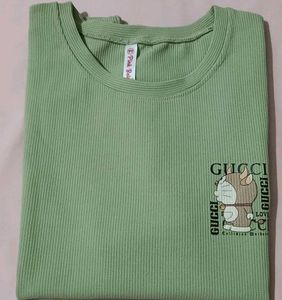Mint Green Graphic Tee