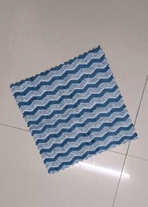 Blue Chevron Patterned Cleaning Cloth