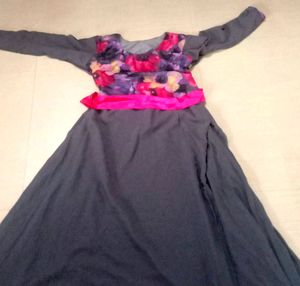 Grey Colour Full Gown