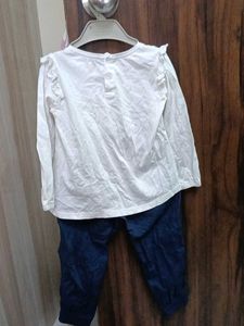 Cute Embroidered Top and Pants Set