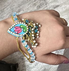 Handmade Lotus Design Bracelet