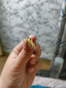 croissant💍 Gold Twisted Rope Ring