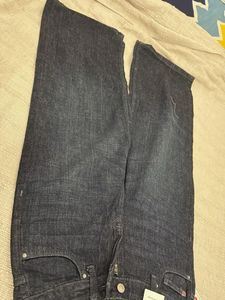 Dark blue Wash Wide Leg Jeans