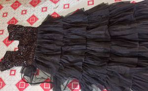 black gown