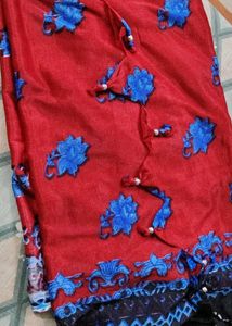 Red dupatta/shawl