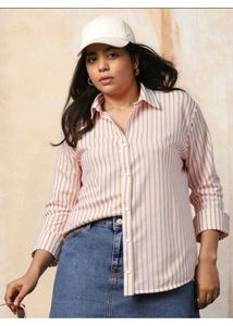 Striped Button-Up Shirt