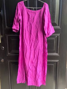 Pink long kurta