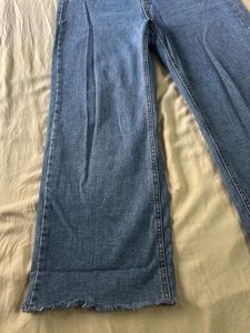 Blue Wide Leg Jeans