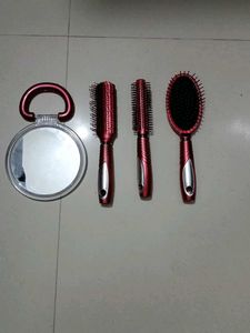 Hair Brush & Mirror Set