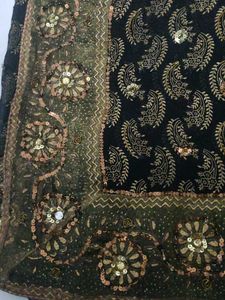 Black Sequined Saree🖤✨