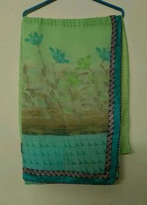 Beautiful Floral Print Saree