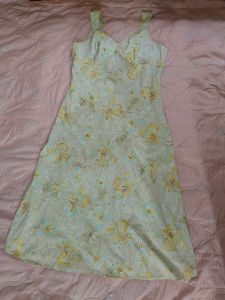 Pastel Floral Print Summer Dress