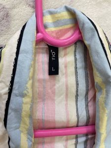 Colorful Striped Button-Up Shirt