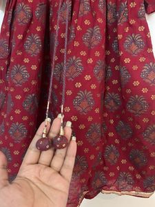 Beautiful Red Ethnic Dress for Girls