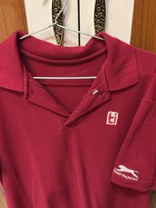 Men's Burgundy Polo T-Shirt