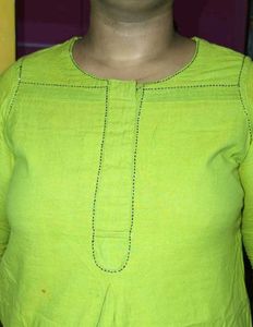 Green Floral Kurti
