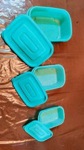Turquoise Food Storage Containers - Set of 3