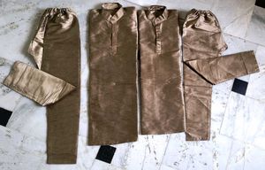 Matching Silk Kurta Pajama Set