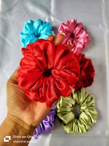Set of 6 Satin Scrunchies