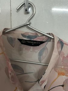 Sheer Floral Print Blouse