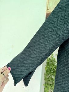 Stylish Black Star Embellished Jacket