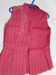 Stylish Red Jacket Cum Shirt